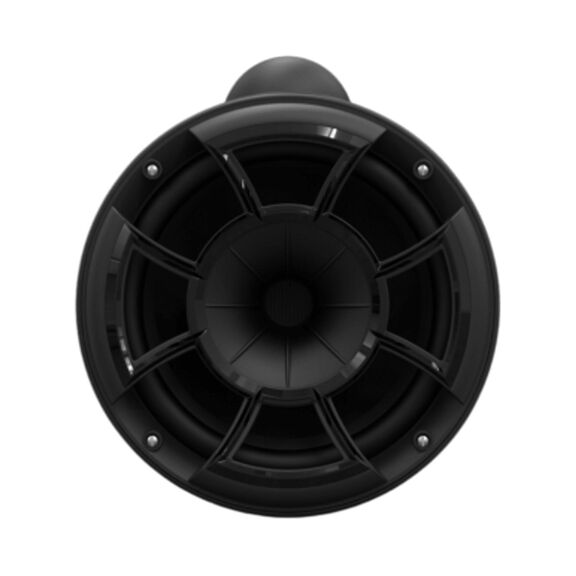 Wet Sounds REV 8 Black Special Edition Revolution Series 8" Matte Black Tower Speakers with Stainless Steel Fixed Clamps (Pair) image number 2