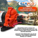 SEAFLO 33 Series 12V DC Diaphragm Pump &ndash; 3.0 GPM, 45 PSI, Self-Priming, Run Dry Safe, Built-In Pressure Switch image number 4