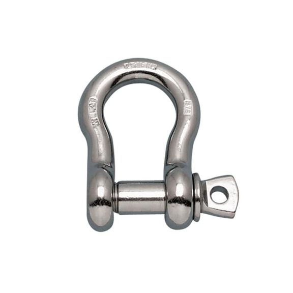Anchor Shackle FS W/ Screw Pin, 3/8" 316 NM image number 0