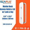 23.9" x 9.5" Deck Hatch with Lock and Key image number 4