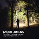 12K | 12,000 Lumen USB-C Rechargeable Flashlight with Power Bank image number 1