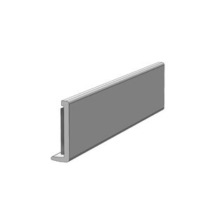 FLEXIBLE EDGE MOLDING, STRIP W/ TAPE WHITE 50&rsquo;