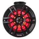 HYDRO 6.5" Short Marine Tower Speakers with Flat and Pole Mount, RGB LED Lights, 300 Watts, Black image number 1