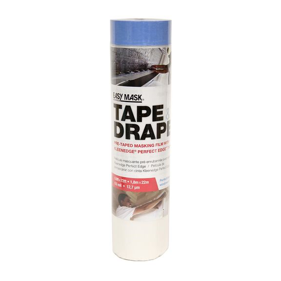 70.8" x 72' Easy Mask Tape & Drape with PerfectEdge Tape image number 0