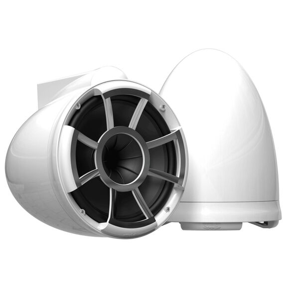 Wet Sounds REV 10 White V2 Revolution Series 10" Marine Tower Speakers with X-Mount Surface Mounts (Pair) image number 0