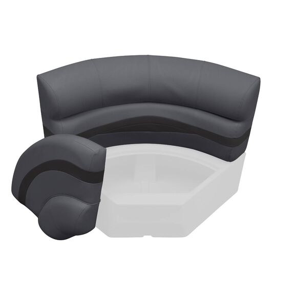 Premier Series Pontoon 32" Bow Radius Corner Cushion Set image number 4