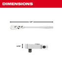 1/4" Drive 9" Flex Head Ratchet image number 2