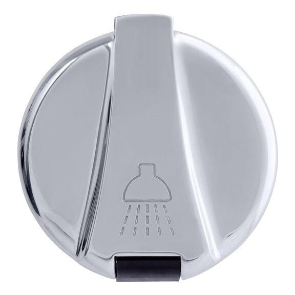 Recessed Shower Black Cup with Stainless Steel Lid w/Gasket, Small Black Sprayer, 6' Black Rubber Hose image number 6