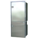 Cruise 195 Stainless Steel Fridge/Freezer - AC/DC, Right Swing, 4-Sided Stainless Steel Flange image number 0