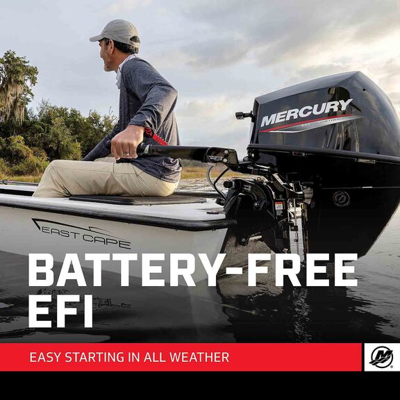 Mercury 9.9hp EFI Tiller FourStroke Outboard Motor - 15" Shaft, Manual Tilt/Trim, Manual Start image number 6
