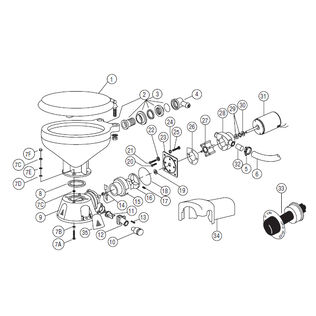West Marine and Jabsco Service Kits and Parts for Electric Toilets