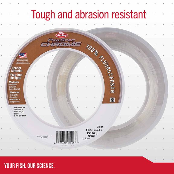 ProSpec Chrome Fluorocarbon Leader, 130lb., 33 Yards image number 5