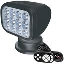 SEAFLO 360&deg; Rotating Remote Control LED Searchlight, 10-30V DC, 2700 Lumens, Wired Remote, Black image number 0