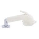 Deck-Mount Sprayer Large Warm White Sprayer w/Elbow, 6' Stainless Steel Hose, Low Profile Holder image number 0