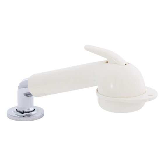 Deck-Mount Sprayer Large Warm White Sprayer w/Elbow, 6' Stainless Steel Hose, Low Profile Holder image number 0