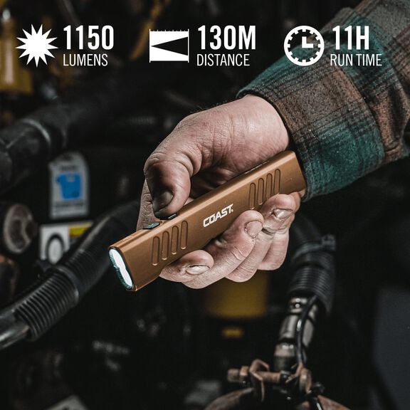 Slayer Pro Rechargeable 1150 Lumen Flashlight, Dune image number 1