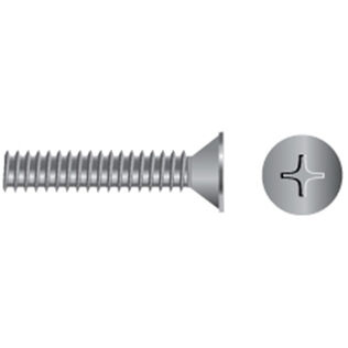 Stainless Steel Phillips Flat-Head Metric Machine Screws