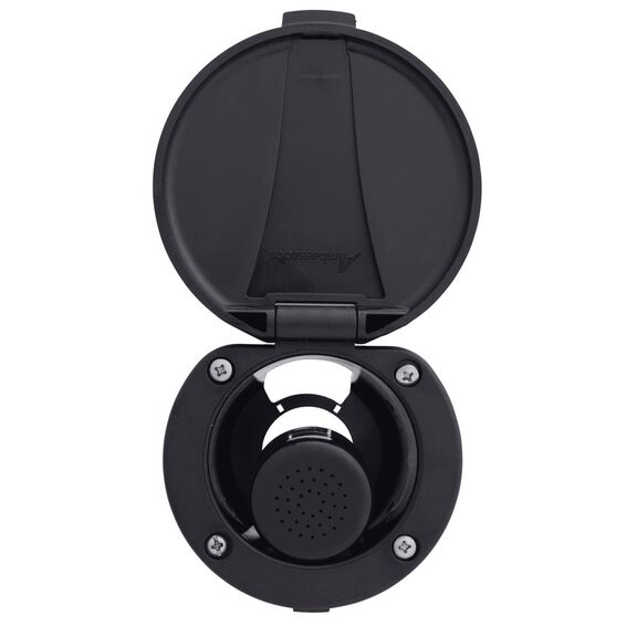 Recessed Shower Black Cup & Lid, Small Black Sprayer No Hook, 6' Stainless Steel Hose image number 5