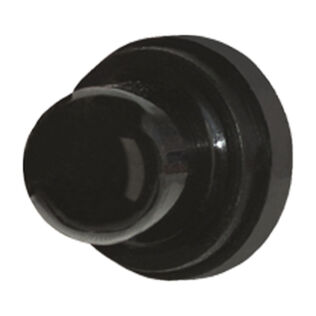 Black Button Boot, Low Amp Panel Mount Push to Reset Breakers