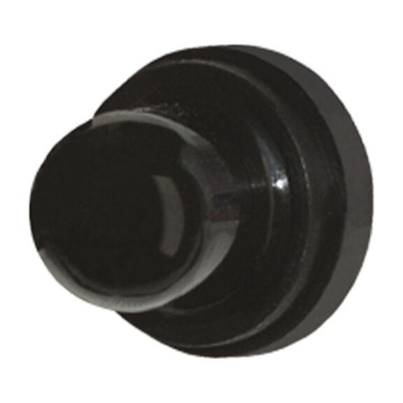 Black Button Boot, Low Amp Panel Mount Push to Reset Breakers image number 0