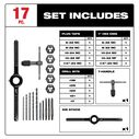 SAE Tap and Die Set, 17 Piece image number 1
