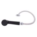 Deck-Mount Sprayer Large Black Sprayer No Hook, 6' Stainless Steel Hose, Low Profile Holder image number 1