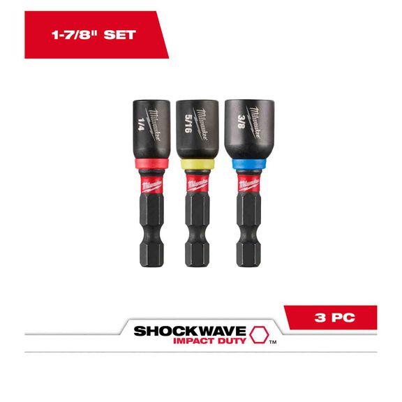 SHOCKWAVE Impact Duty&trade; 1-7/8" Magnetic Nut Driver Set, 3 Piece image number 0