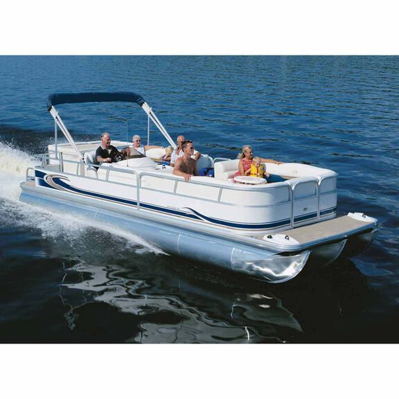 Pontoon Cover, Gray, Hot Shot, 15'1"-16'0", 96" Beam image number 1