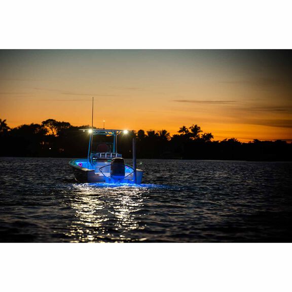 Masthead 360 All-Round Anchor Combo Light, White, Angler Motorized Base, 39" image number 2