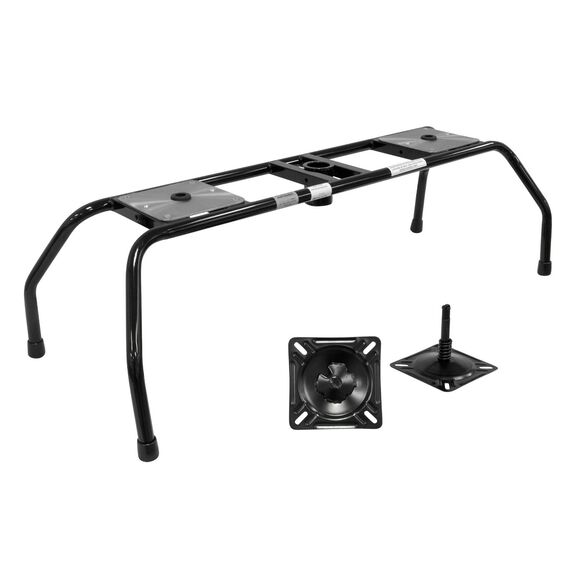 8WD1280-KP Dual Seat Stand with Kingpin style 3/4" Pin Brackets, Includes Two 7" Seat Mounts, Fits Most Boat Seats image number 0