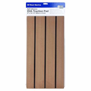 EVA Foam Traction Pad Faux Teak 16.25" x 8"