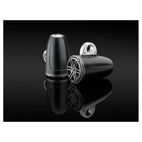 M3-770ETXv3-Sb-S-Gm 7.7" Enclosed Marine Coaxial Speaker System, Satin Black, Gunmetal Sport Grilles image number 1