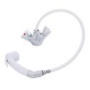 Trinidad Head/Shower Combo Faucet Small Sprayer 6' Rubber Hose Chrome/Arctic White image number 4