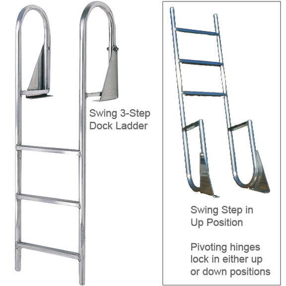 Aluminum Swing Ladder, 5-Step, Standard Rung image number 0