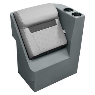 Wise DLX1305R-1905 DLX Series Pontoon Right Radius Lean Back Recliner  - Marble / Reef Stone