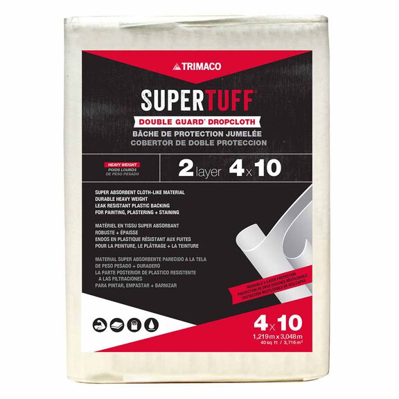 4' x 10' SuperTuff&reg; Double Guard&reg; Dropcloth image number 0