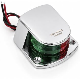 SEAFLO LED Bi-Color Bow Navigation Light, Horizontal Mount, 12V, Stainless Steel