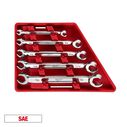 Double End Flare Nut Wrench Set - SAE, 5 Piece image number 0