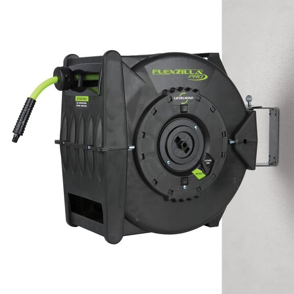 Flexzilla Pro Retractable Air Hose Reel w Levelwind Technology 3/8" 75' image number 4