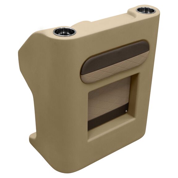 Wise DLX1168-1900 DLX Series Pontoon Steering Console - Neutral / Meteor image number 0