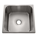 Rectangle Sink Brushed Finish, 304 Stainless Steel, 2" Drain, SoundKOTE image number 1