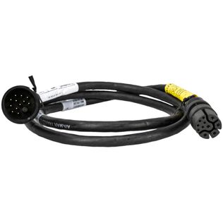 M&M Cable, 12-Pin Chirp Series, with Raymarine 11-pin Connector, Low Dual-Band - 1m