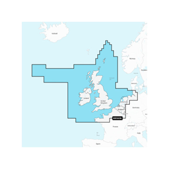 Garmin Navionics+ EU628L U.K., Ireland and Holland, Electronic Chart image number 0