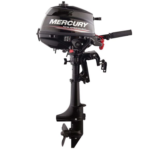 Mercury 4hp Tiller FourStroke Outboard Motor - 15" Shaft, Manual Tilt/Trim, Manual Start image number 0