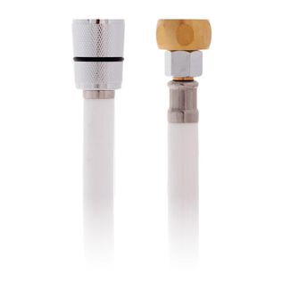 Hose 10' Rubber PVC 1/2" NPS-F + 1/2" NPS-F Adapter White