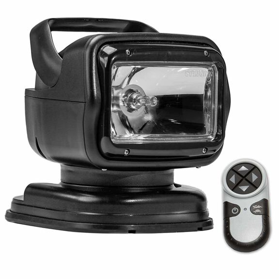 Radioray&reg; GT Series Halogen Searchlight, Portable Magnetic Mount Shoe with Wireless Handheld Remote image number 0