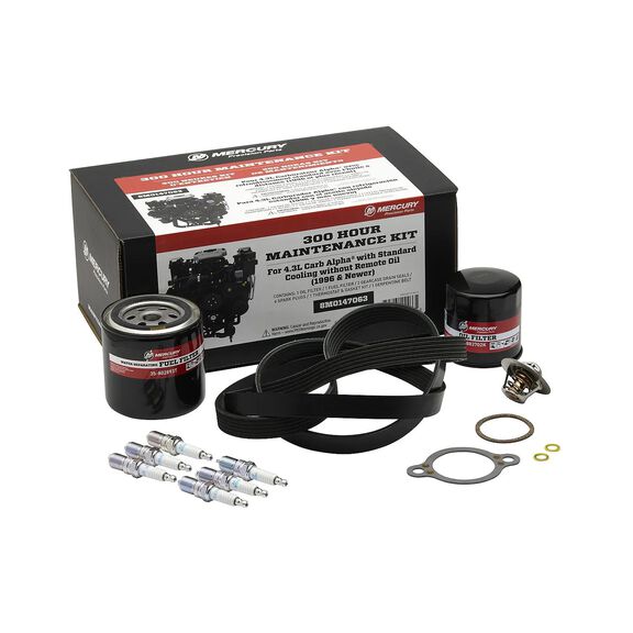 MerCruiser 4.3L Carbureted Engine with Alpha Sterndrive 300 Hour Maintenance Kit image number 0