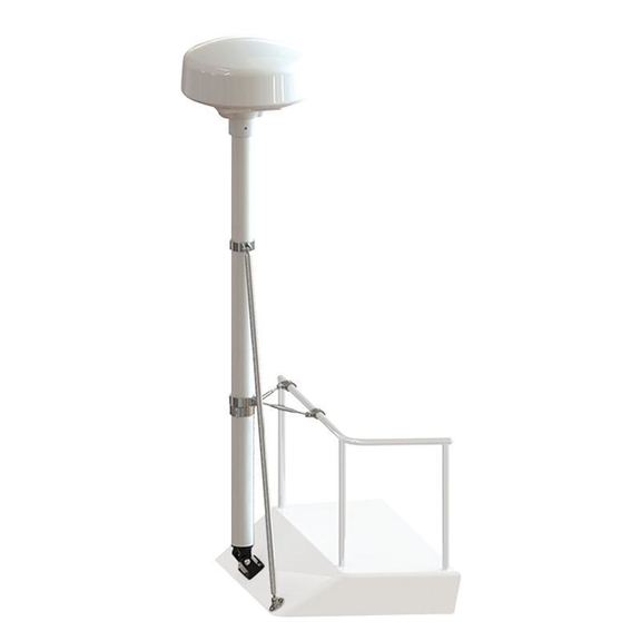 8' Pole with 48" Standoff and 1" Rail Kit image number 0
