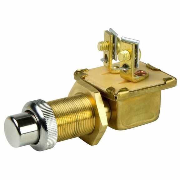 Moisture Sealed Push Button Switch Off/(On) 2 Position, SPST image number 0