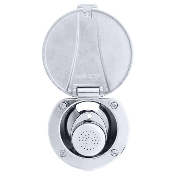 Recessed Shower Chrome Cup with Stainless Steel Lid, Small Chrome Sprayer, 10' White Rubber Hose image number 5